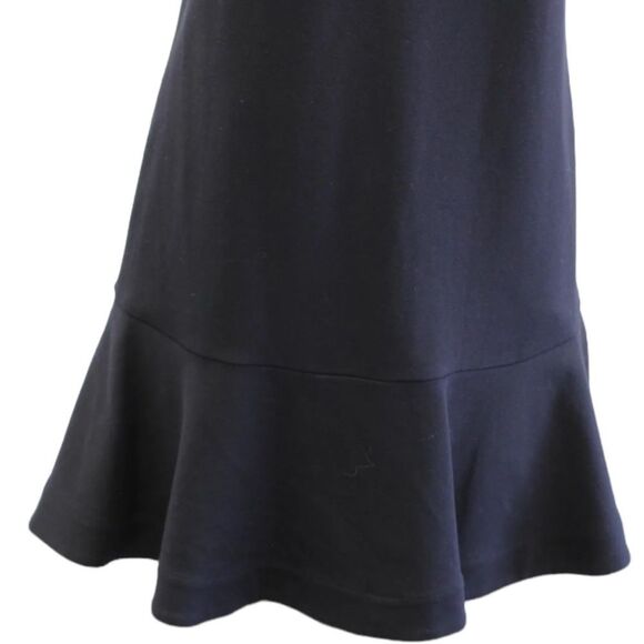 BCBGMAXAZRIA Alyn Black Fringe Trim Flounce Hem Cocktail Dress Womens X Small - Picture 4 of 8